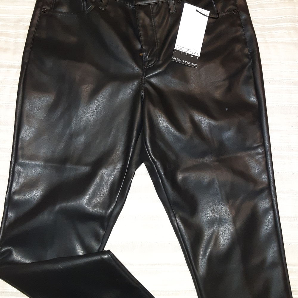 Black leather pants